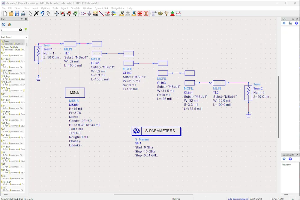 Complete Circuit Design with S-Parameters in ADS